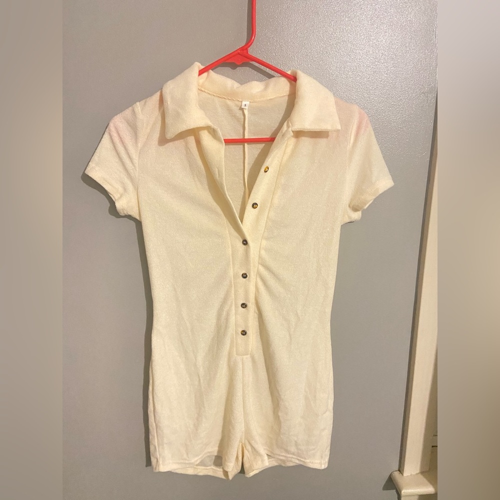 Cream Romper